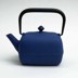 Bild von Wazuqu Yoho japanische Teekanne Gußeisen blau 0,8 L