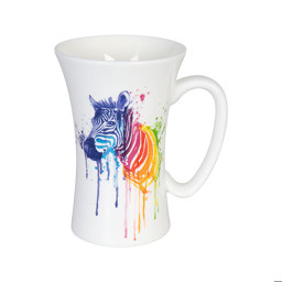 Bild von Watercoloured Zebra Jumbobecher Mega Mug extra große Tassen Könitz