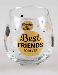 Bild von Glas mit Spruch Best Friends forever