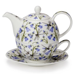 Bild von Tea For One Set Dovedale Harebell Glockenblume Fine Bone China