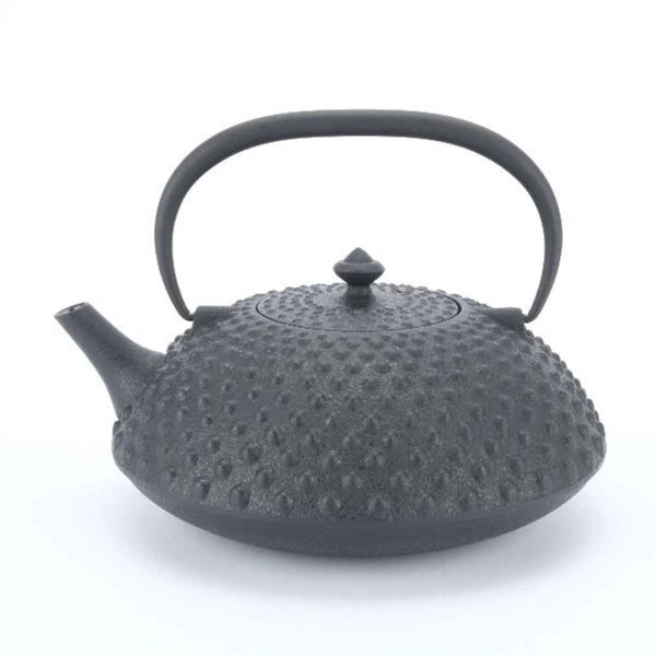 Bild von Wazuqu Hira-Arare japanische Teekanne Gußeisen schwarz 0,6 L