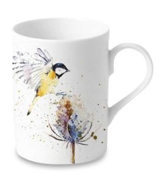 Bild von Kirkham Birds + Teasels Kohlmeise Teetasse Kaffeebecher Lucy