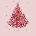 Bild von Christmas Tree in rose Servietten