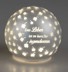Bild von Deko-Licht Kugel LED weiß 10 cm klein - Das Leben ist zu kurz - Glücksklee