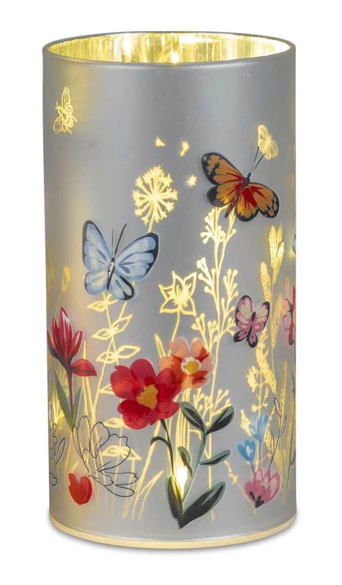 Bild von Deko-Licht LED 17 cm groß Sommerzeit Blumenwiese bunt