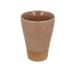 Bild von Kikko pink Cup Teebecher ohne Henkel Steingut