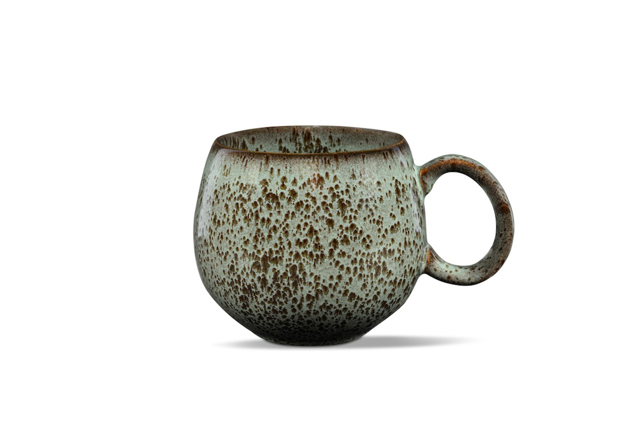 Bild von MAOCI Jumbotasse grau braun gesprenkelt Keramik 0,5 L