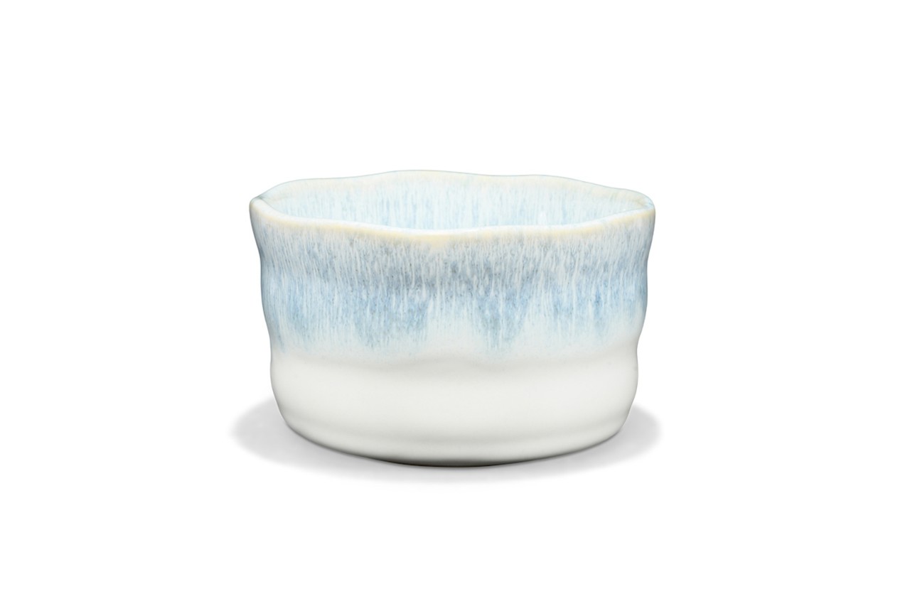 Bild von MAOCI Matchaschale eisblau weiß Keramik