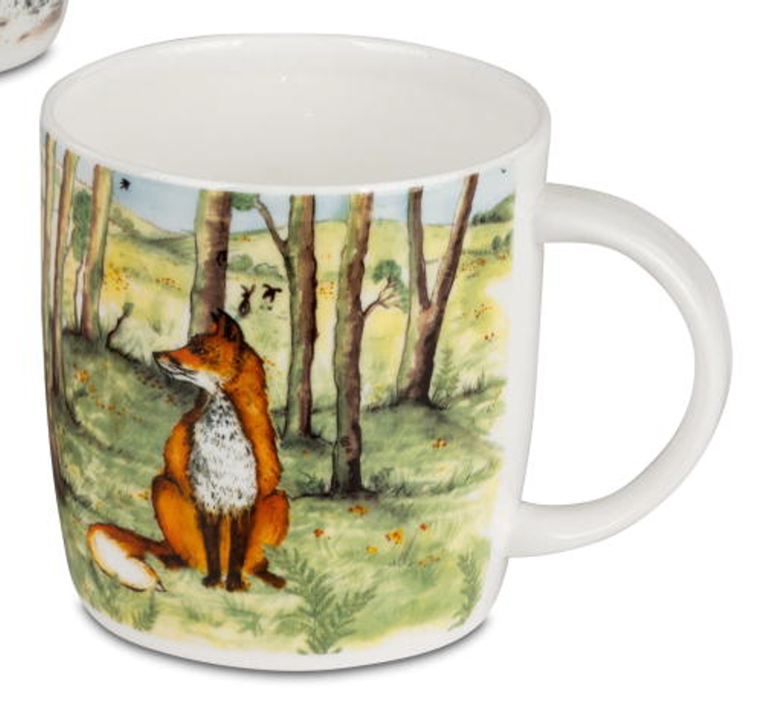 Bild von Roy Kirkham Country Scenes Fuchs Kaffeebecher Tasse 