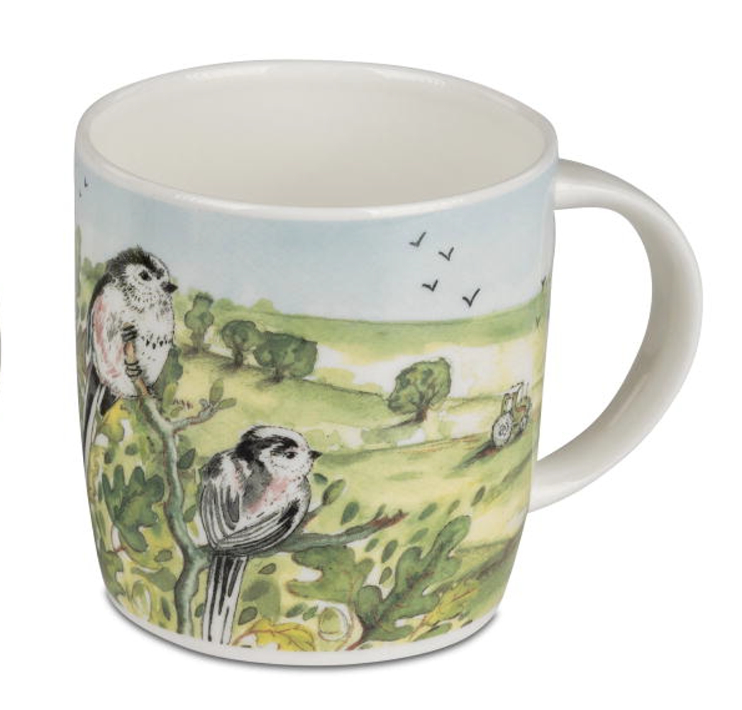 Bild von Roy Kirkham Country Birds 2 Vögel Kaffeebecher Tasse 