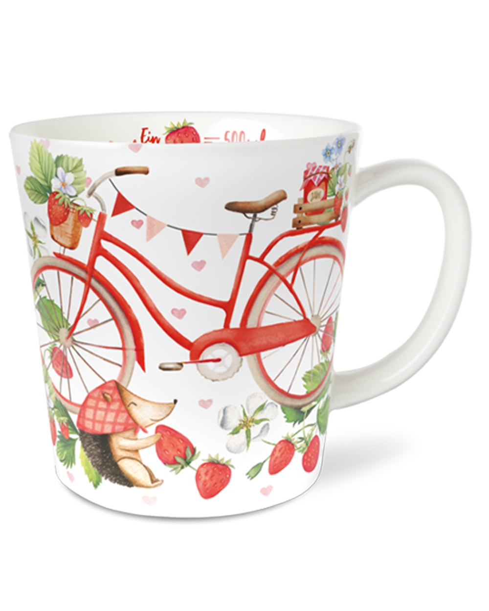 Bild von Erdbeerpicknick Jumbobecher 500 ml Fine Bone China 