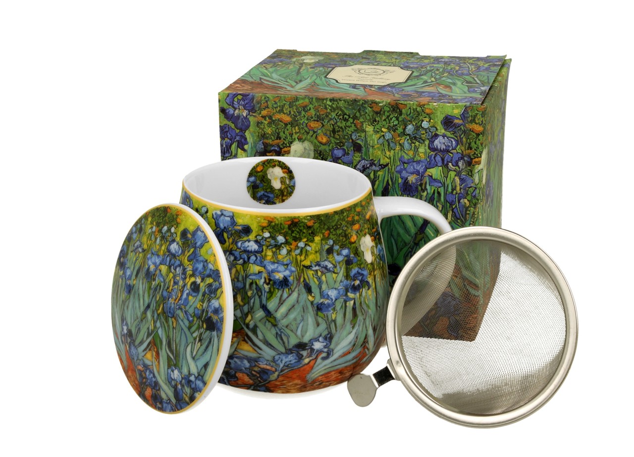 Bild von DUO Irises Van Gogh Teetasse mit Sieb und Deckel 