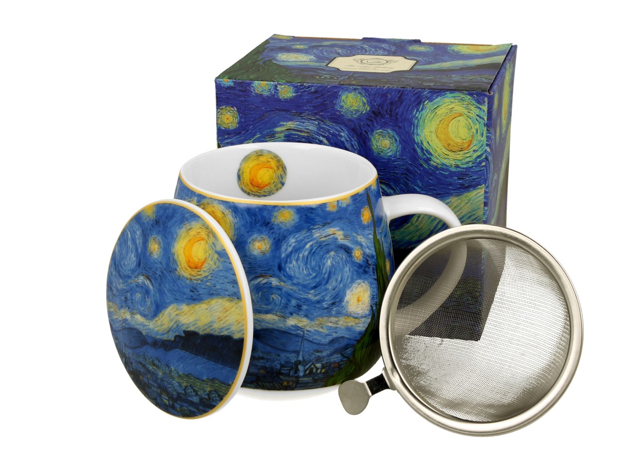 Bild von DUO Starry Night Van Gogh Teetasse mit Sieb und Deckel 