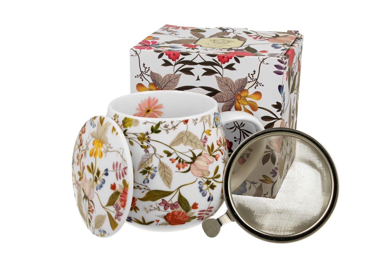 Bild von DUO White Kilburn Teetasse mit Sieb und Deckel 