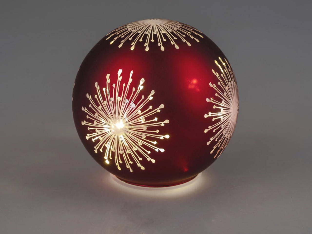 Bild von Deko-Licht Kugel LED Sparkle rot 10cm 12cm 15 cm 