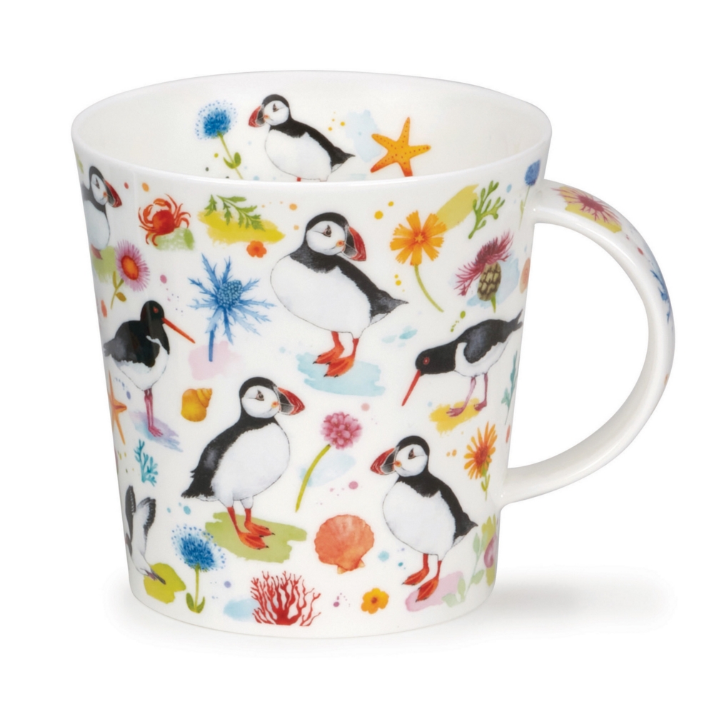 Bild von Dunoon Tasse PUFFINS & OYSTERCATCHERS Jumbo Cairngorm 