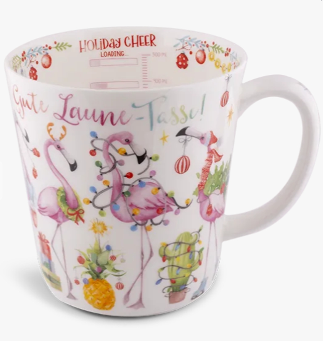 Bild von Flamingofeier Jumbobecher 500 ml Fine Bone China 