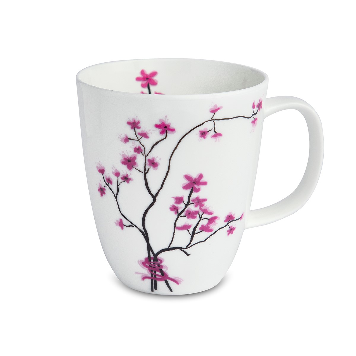 Bild von tealogic Cherry Blossom Henkelbecher Fine Bone China 0,4 L