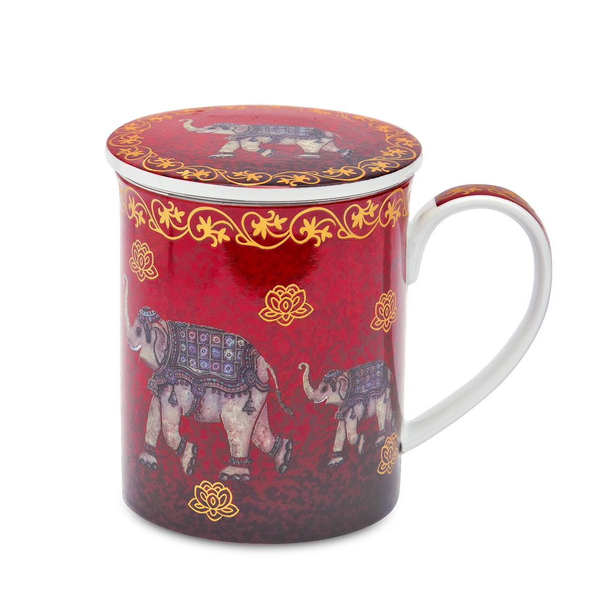 Bild von tealogic Nelson Elefant Teetasse mit Sieb und Deckel 0,5L