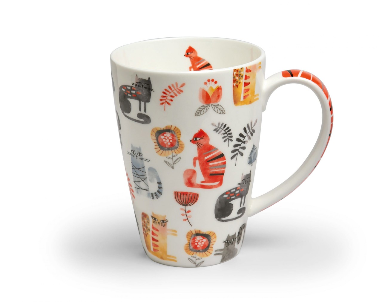 Bild von tealogic Kira Katzen Jumbo-Becher Fine Bone China