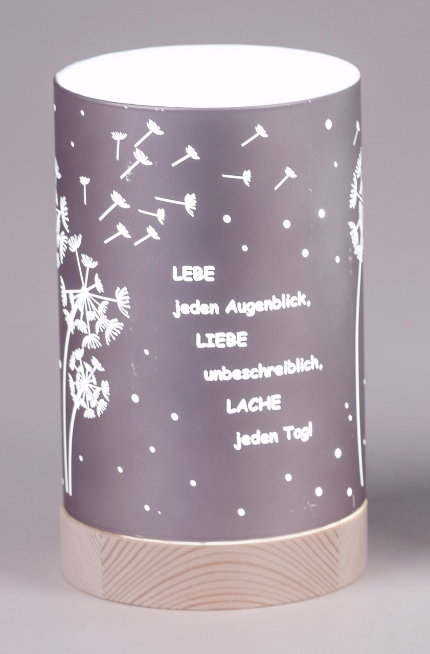 Bild von Deko-Licht LED flieder 15cm 20cm - Lebe Liebe Lache