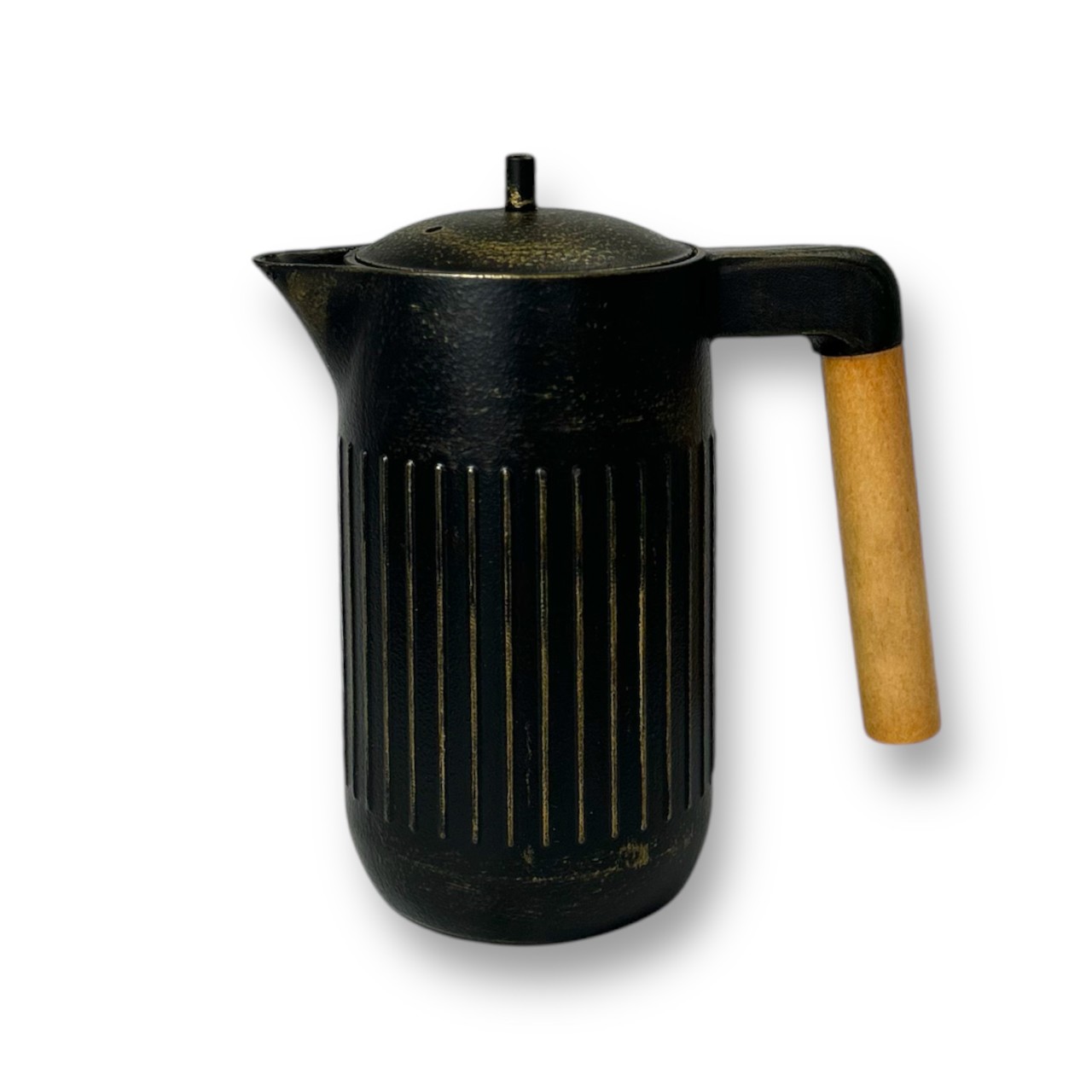 Bild von ja-unendlich Teekanne Maruna Gusseisen schwarz gold 0,9 L