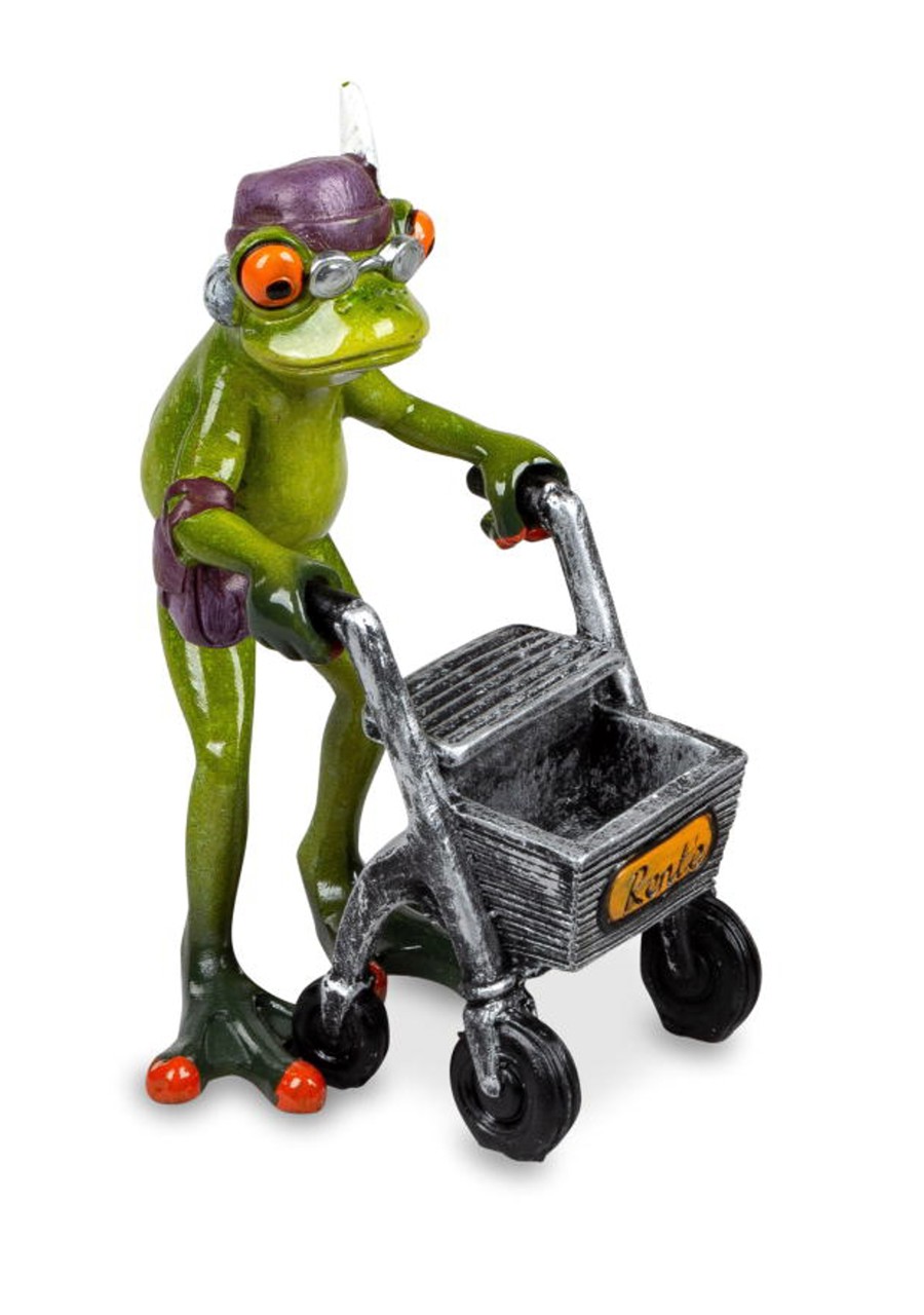 Bild von formano Dekofigur Frosch Oma mit Rollator