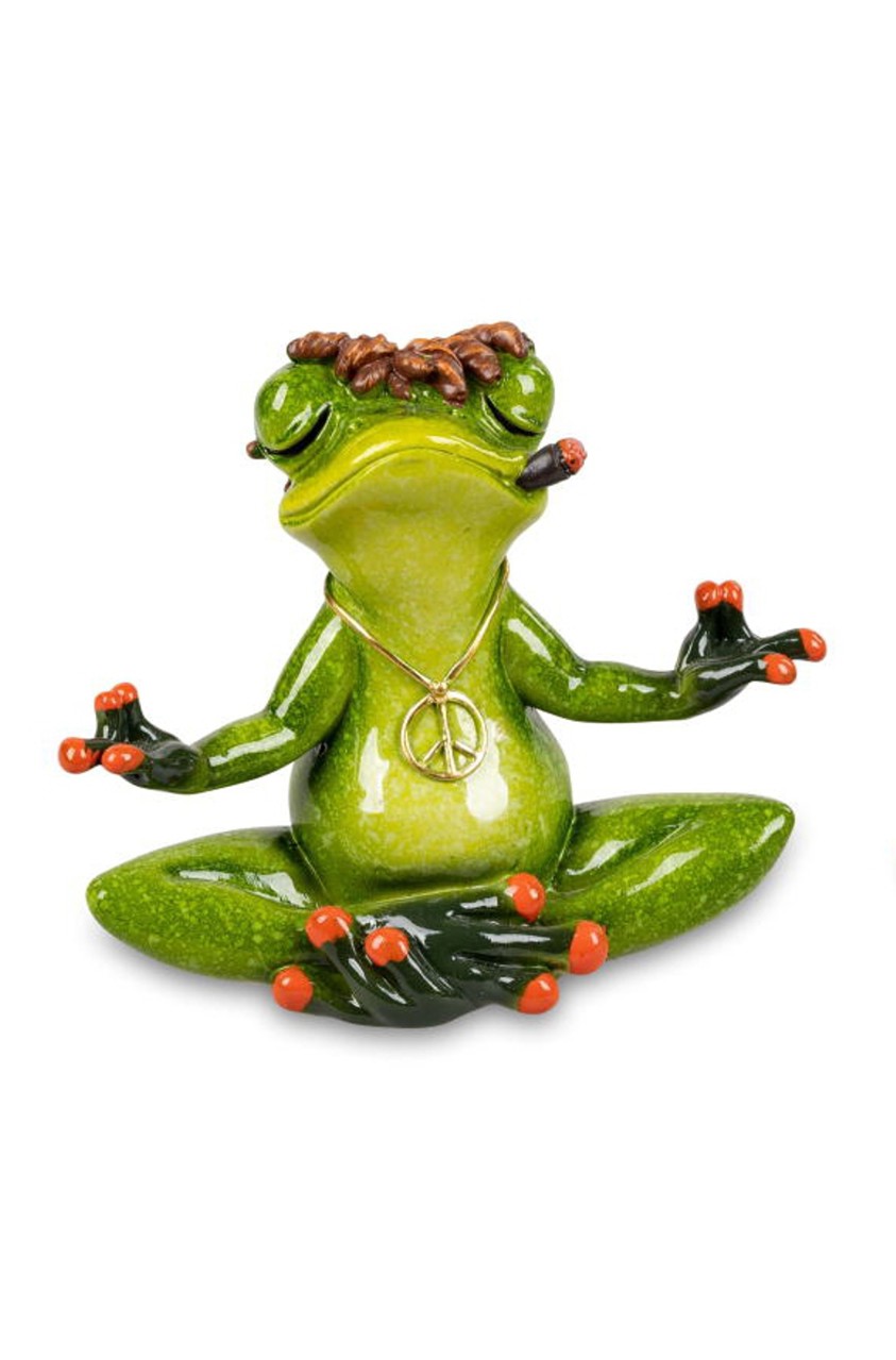 Bild von formano Dekofigur Frosch Yoga Meditation