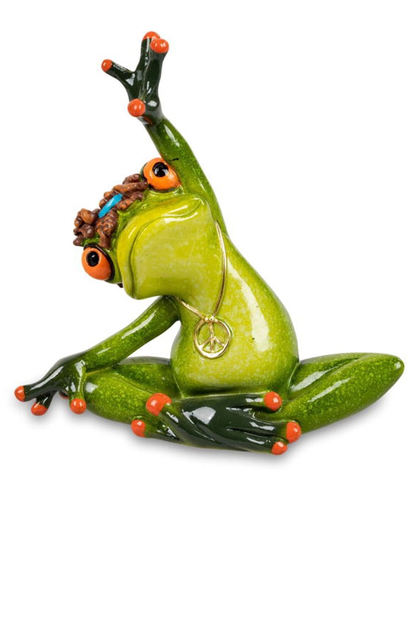 Bild von formano Dekofigur Frosch Yoga Side Stretch