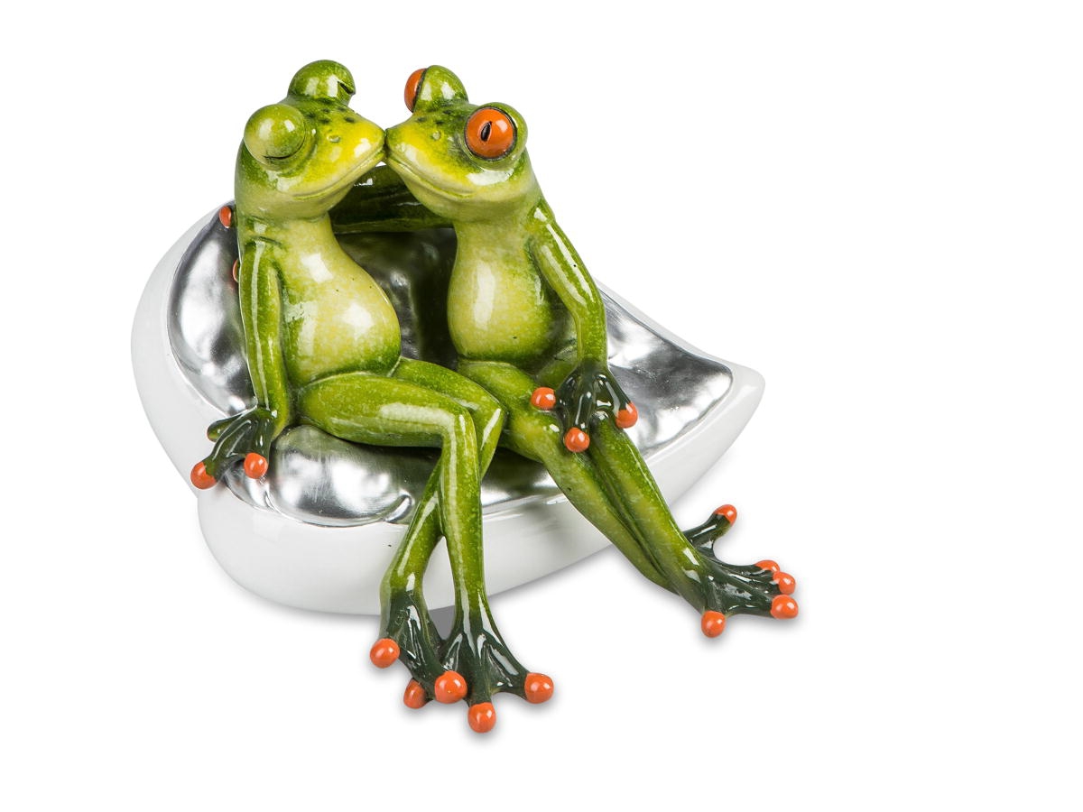 Bild von formano Dekofigur Frosch Froschpaar auf Sofa