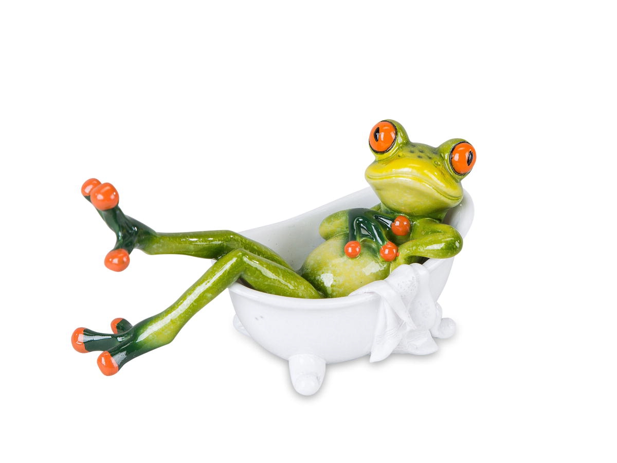 Bild von formano Dekofigur Frosch in Badewanne