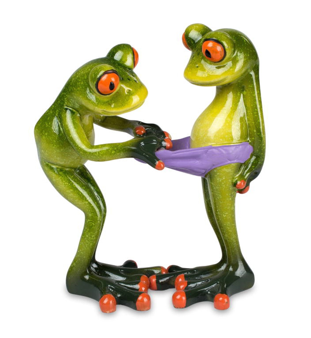 Bild von formano Dekofigur Frosch Froschpaar Slip