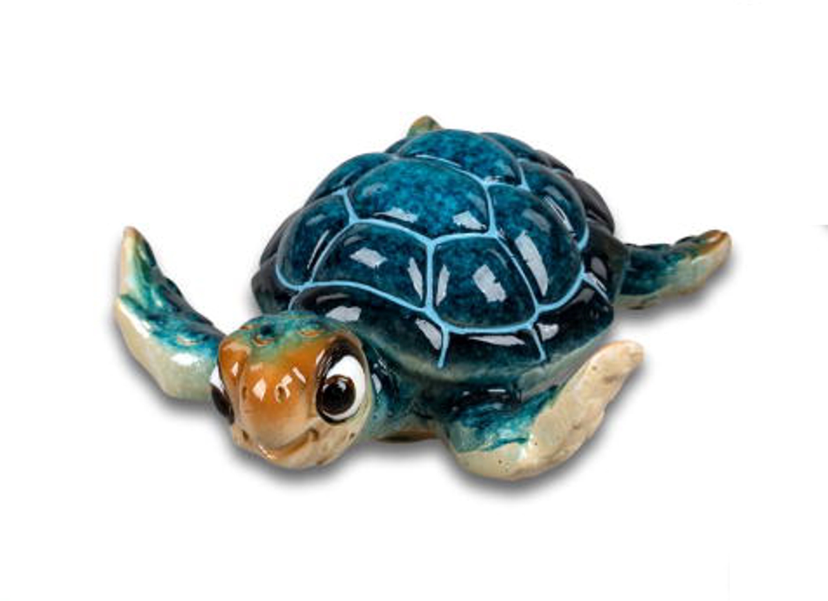 Bild von formano Dekofigur Schildkröte Harry blau 10 cm
