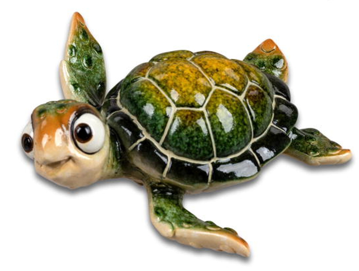Bild von formano Dekofigur Schildkröte Harry grün 13 cm