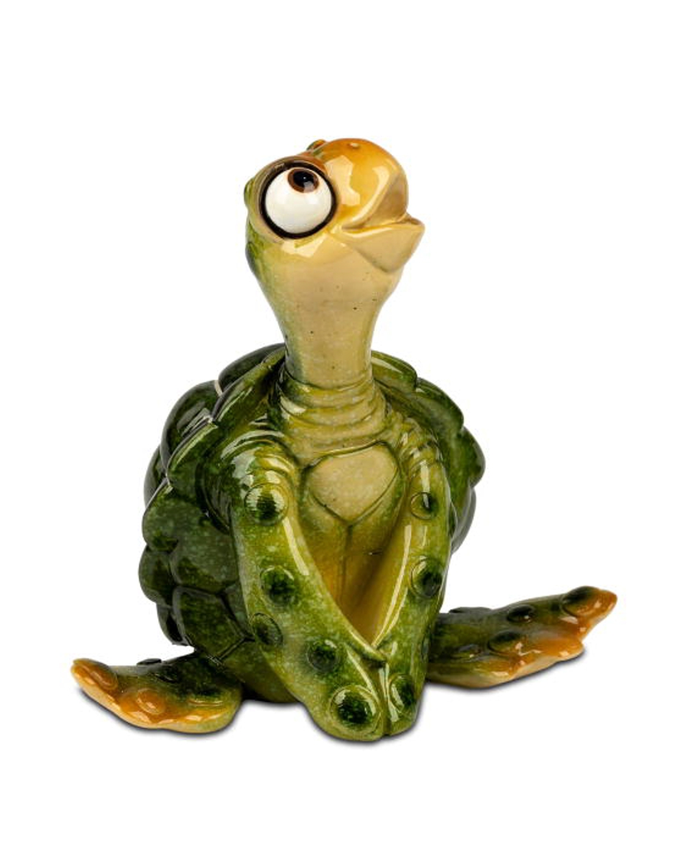 Bild von formano Dekofigur Schildkröte Harry grün sitzend 9 cm