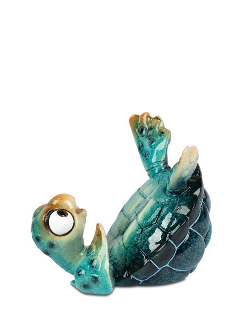 Bild von formano Dekofigur Schildkröte Harry blau Handy-Halter 12 cm