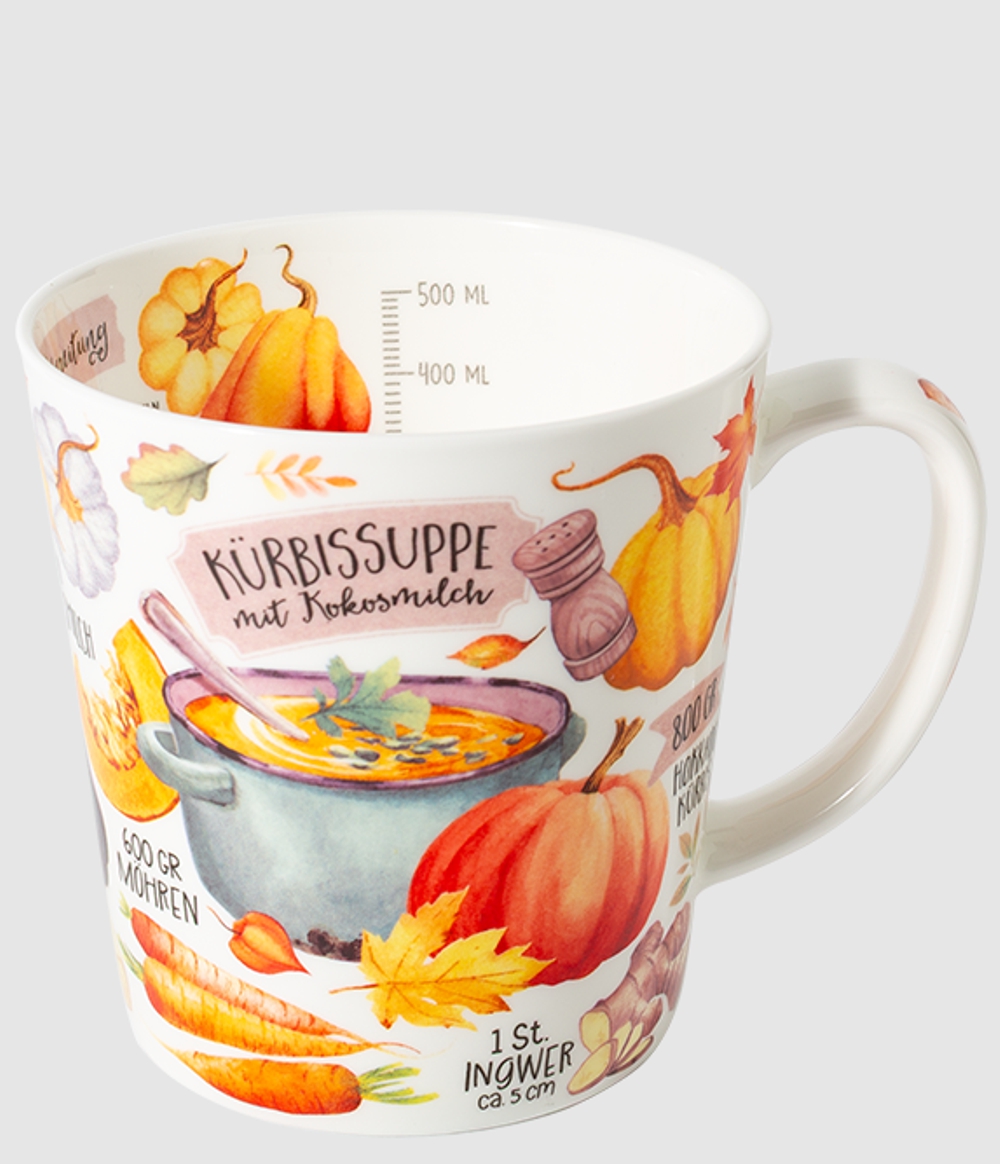 Bild von Kürbisgenuss Jumbobecher 500 ml Fine Bone China 