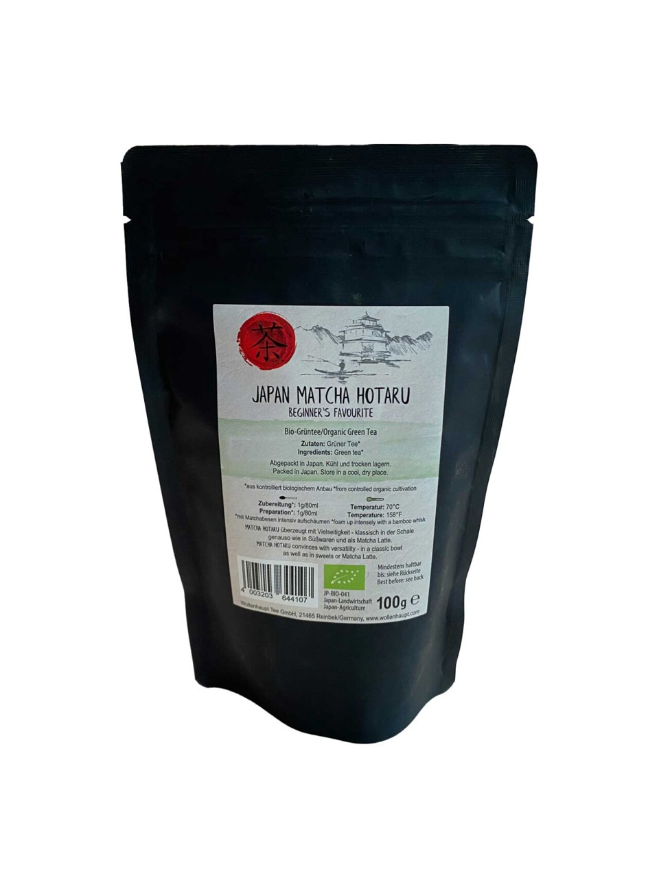 Bild von Japan Bio Matcha Hotaru Beginner's Favourite Großpackung Pulvertee grüner Tee
