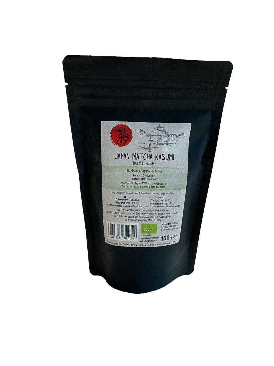 Bild von Japan Bio Matcha Kasumi Premium Daily Pleasure Großpackung Pulvertee bio grüner Tee