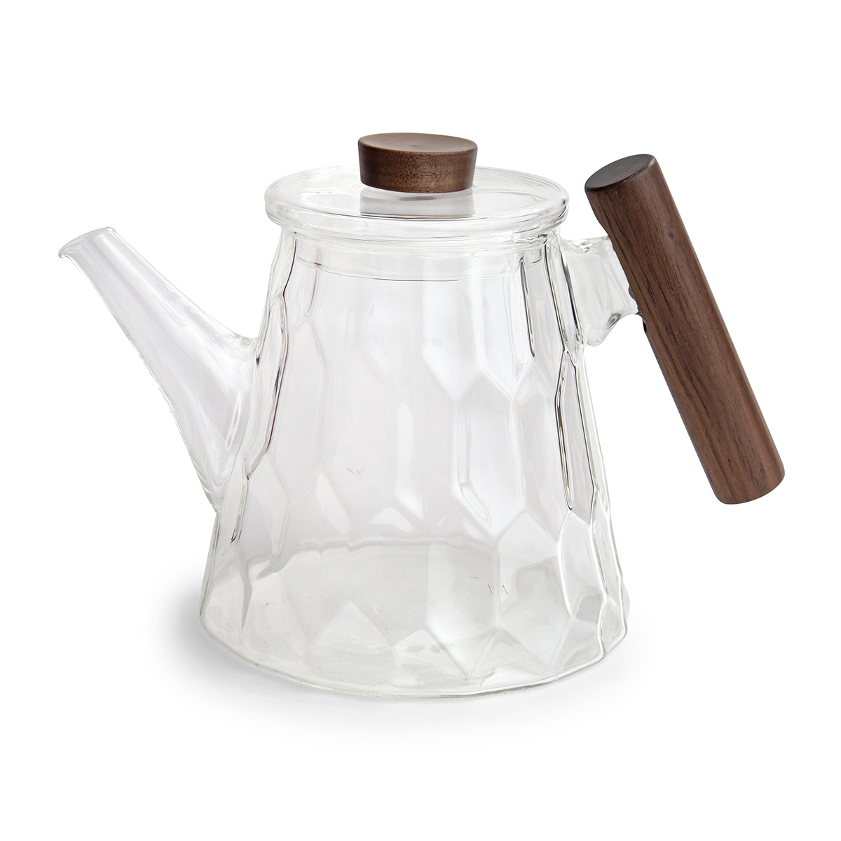 Bild von tealogic Glas Teekanne Knut mit Holzgriff 