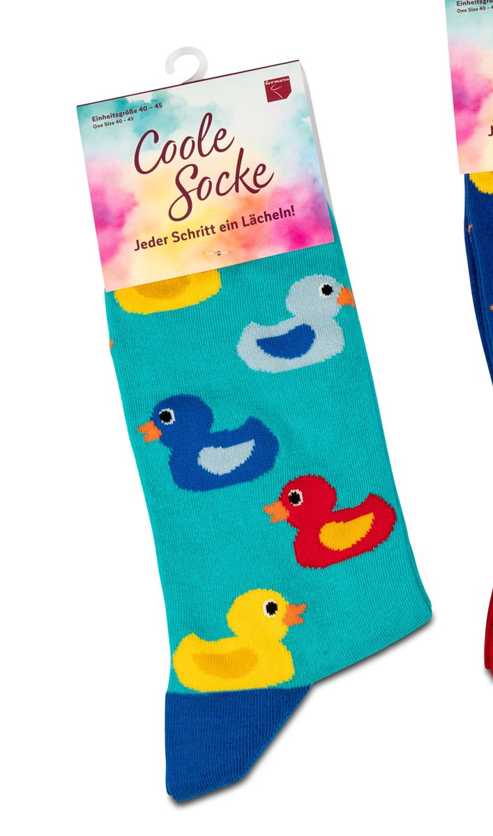 Bild von formano Coole Socke Enten türkis