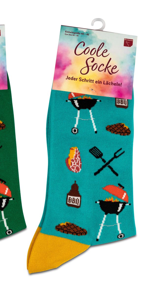 Bild von formano Coole Socke Grill türkis