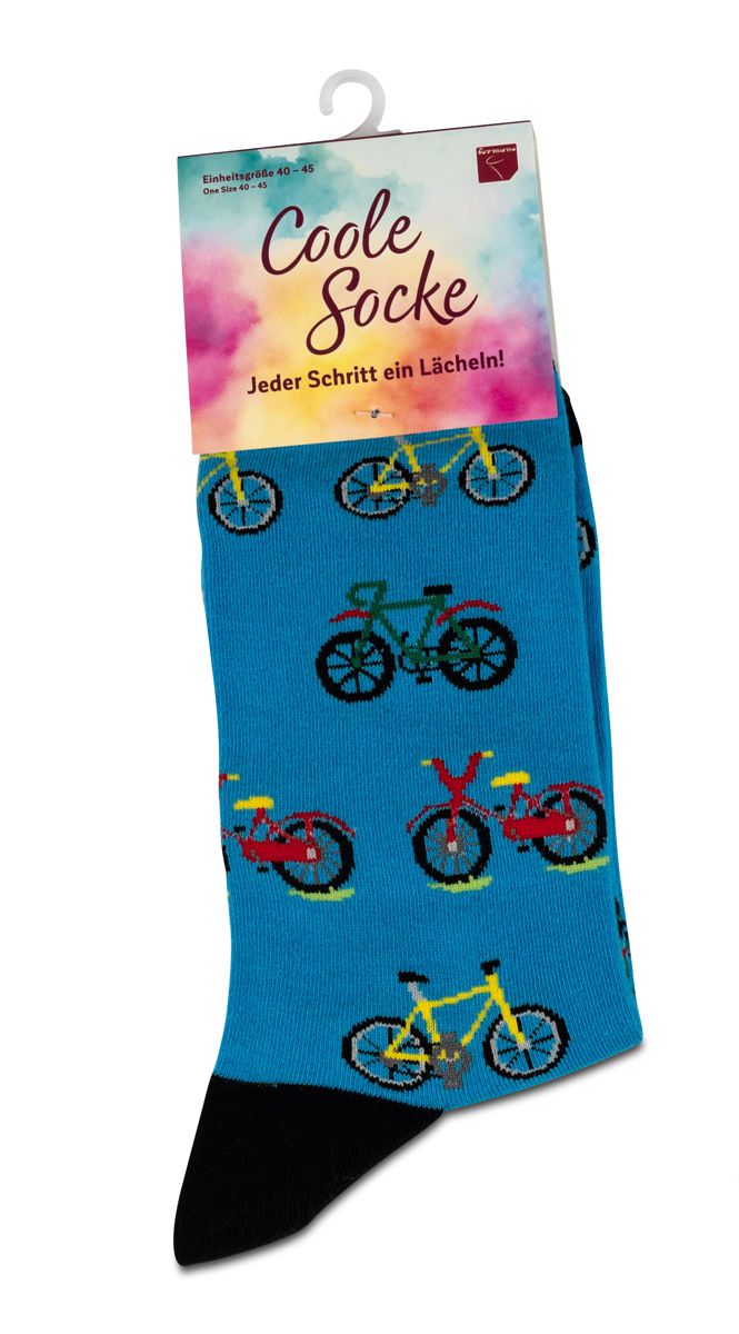 Bild von formano Coole Socke Fahrrad blau