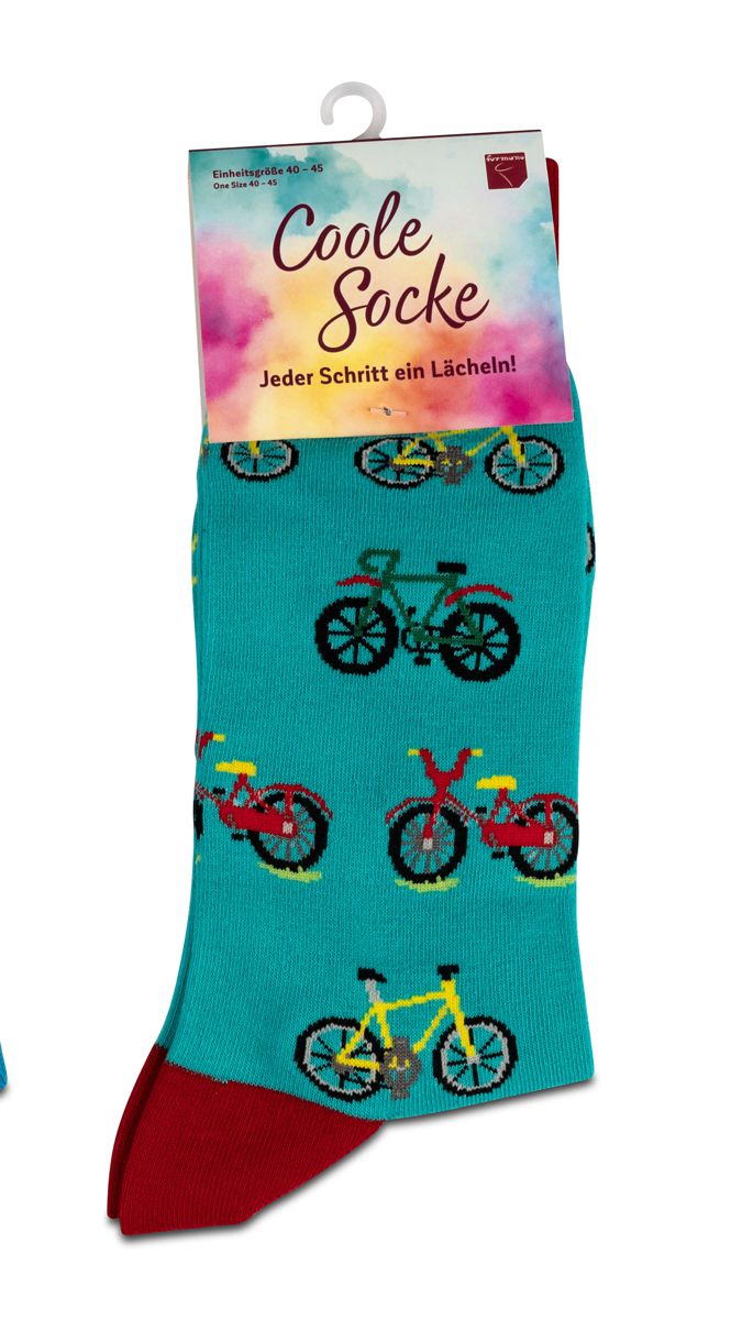 Bild von formano Coole Socke Fahrrad türkis