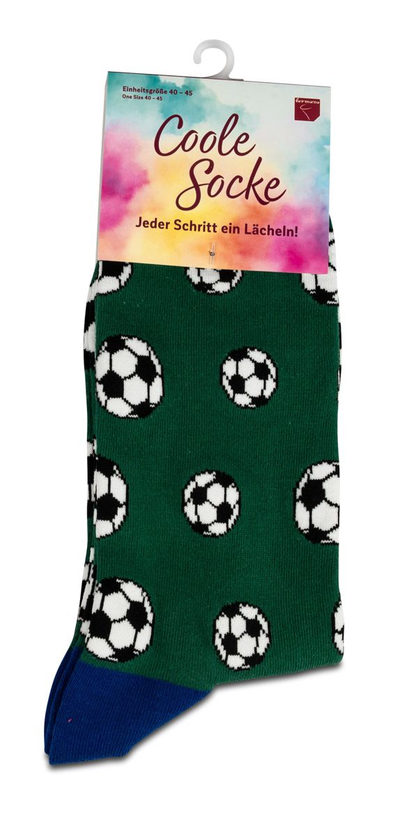Bild von formano Coole Socke Fußball grün