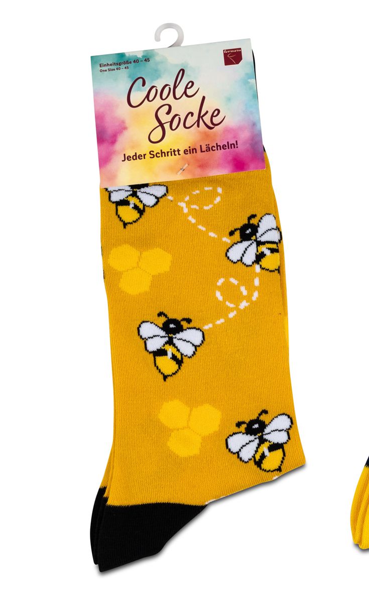 Bild von formano Coole Socke Biene gelb