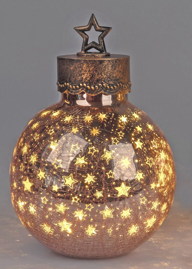 Bild von Deko-Licht Kugel LED XXL Sterne rose gold 30 und 35 cm