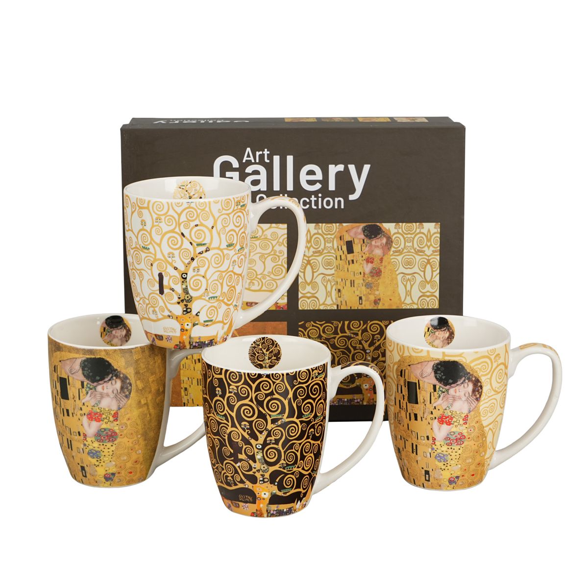 Bild von DUO Tassen Klimt 4er Set Classic Porzellan 0,36 L