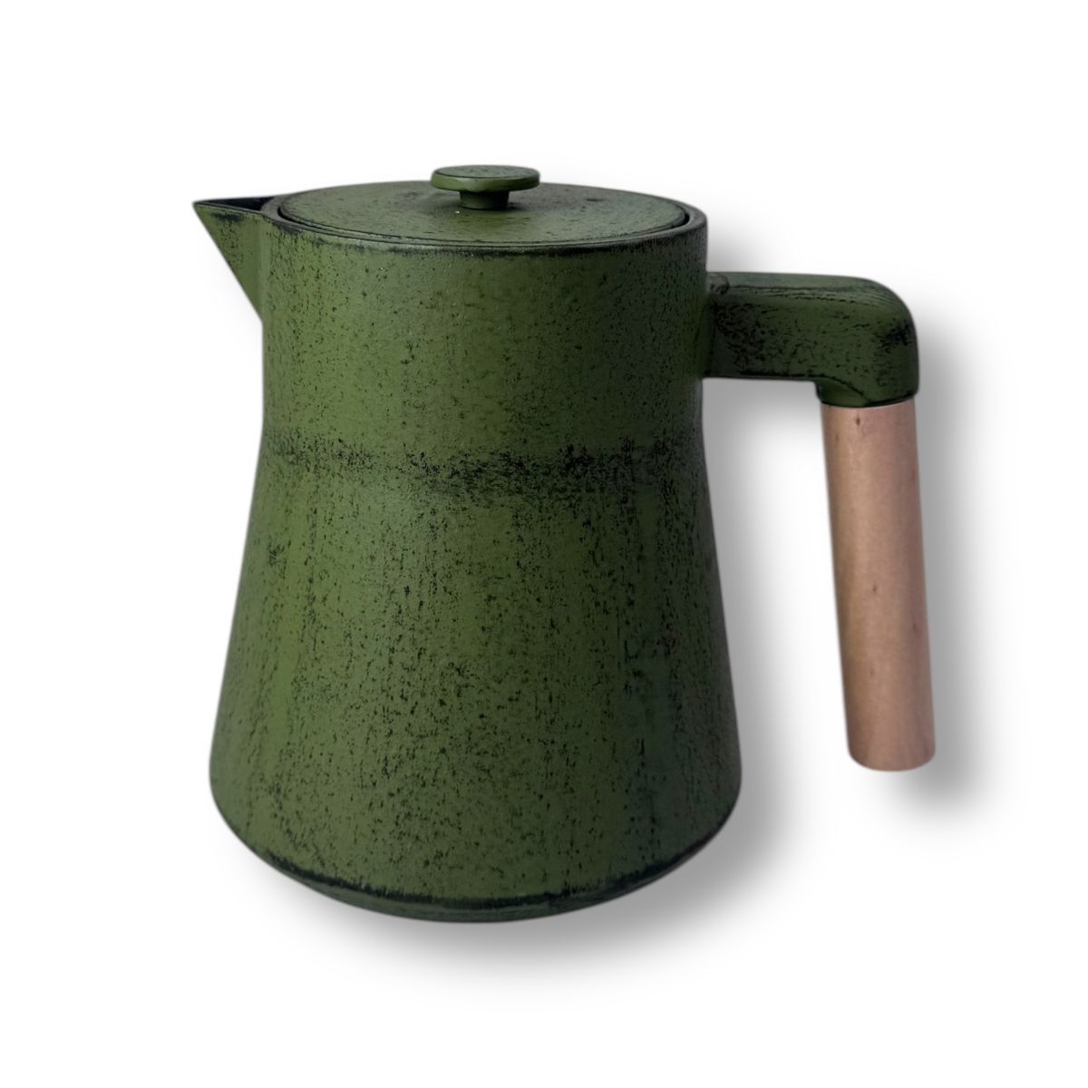 Bild von ja-unendlich Teekanne Pubian aus Gusseisen olive grün 1,2 L
