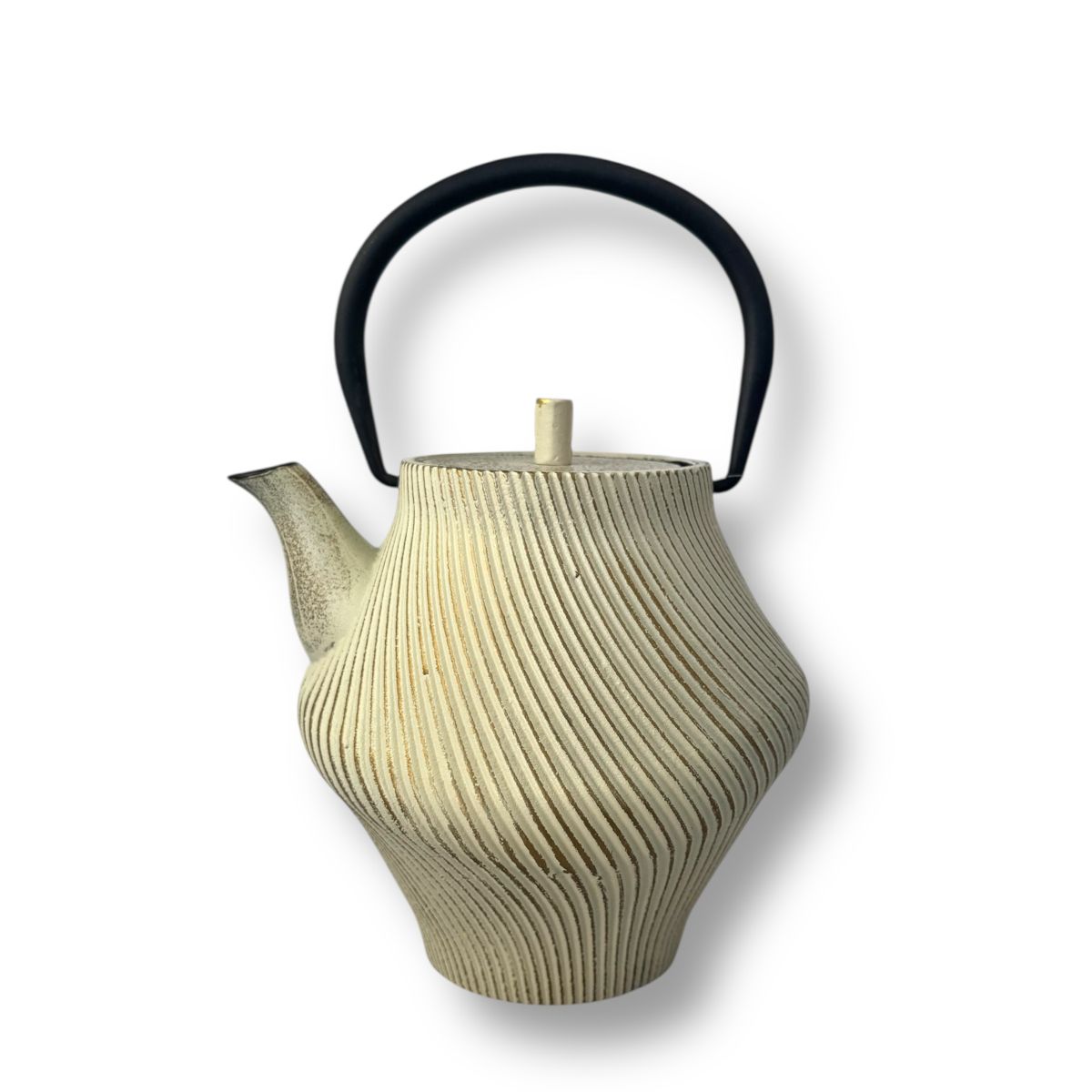 Bild von ja-unendlich Teekanne Yori aus Gusseisen weißgold 1,2 L